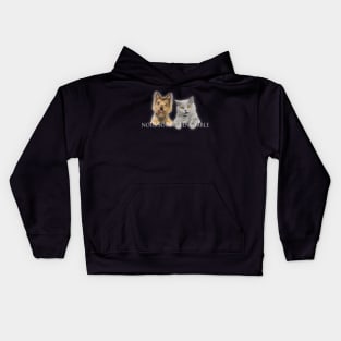 chat with chien Kids Hoodie